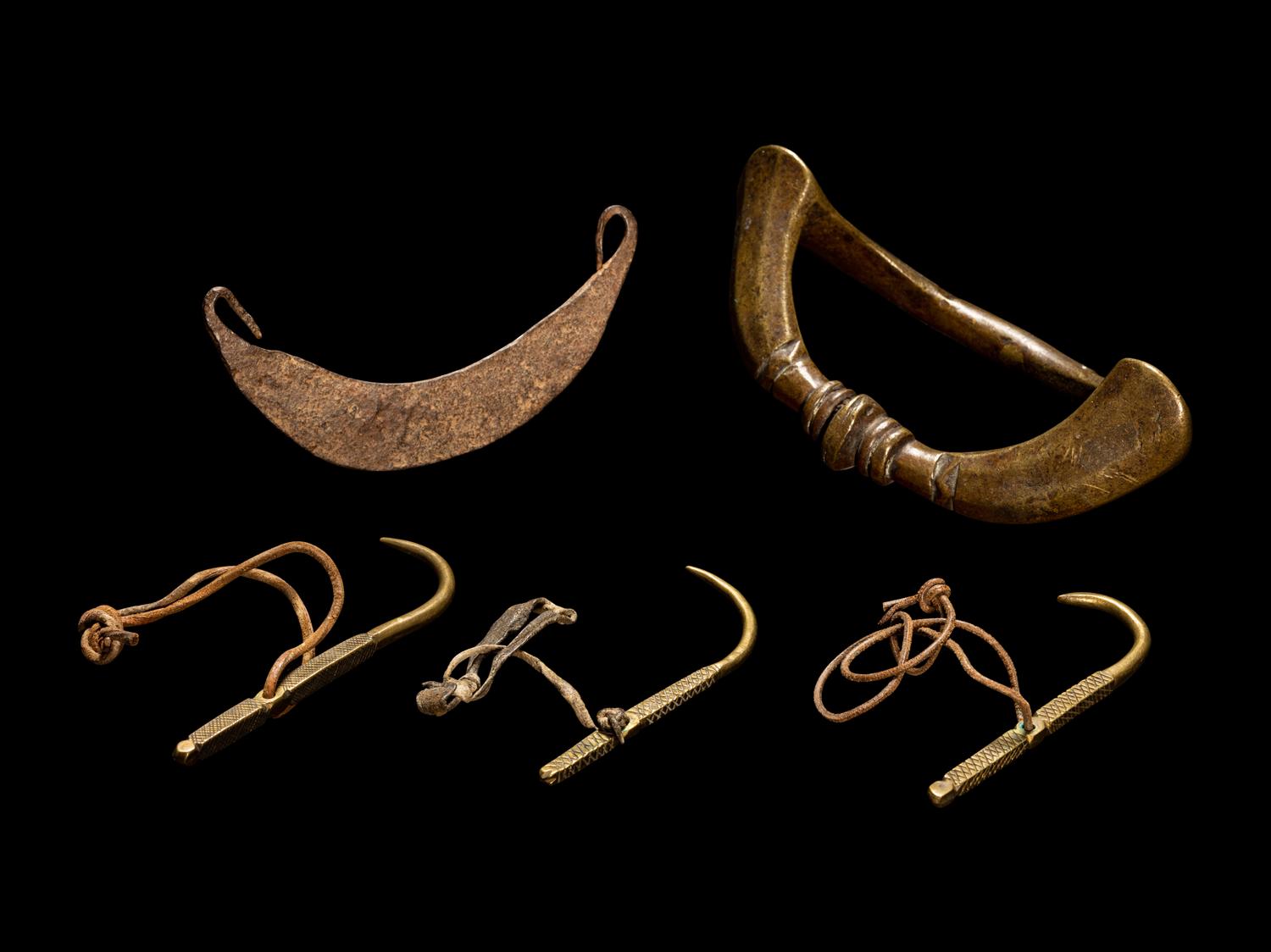 Five African Metalwork Pieces and Tools