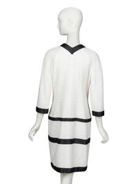 CHANEL, BLACK & WHITE TWEED DRESS