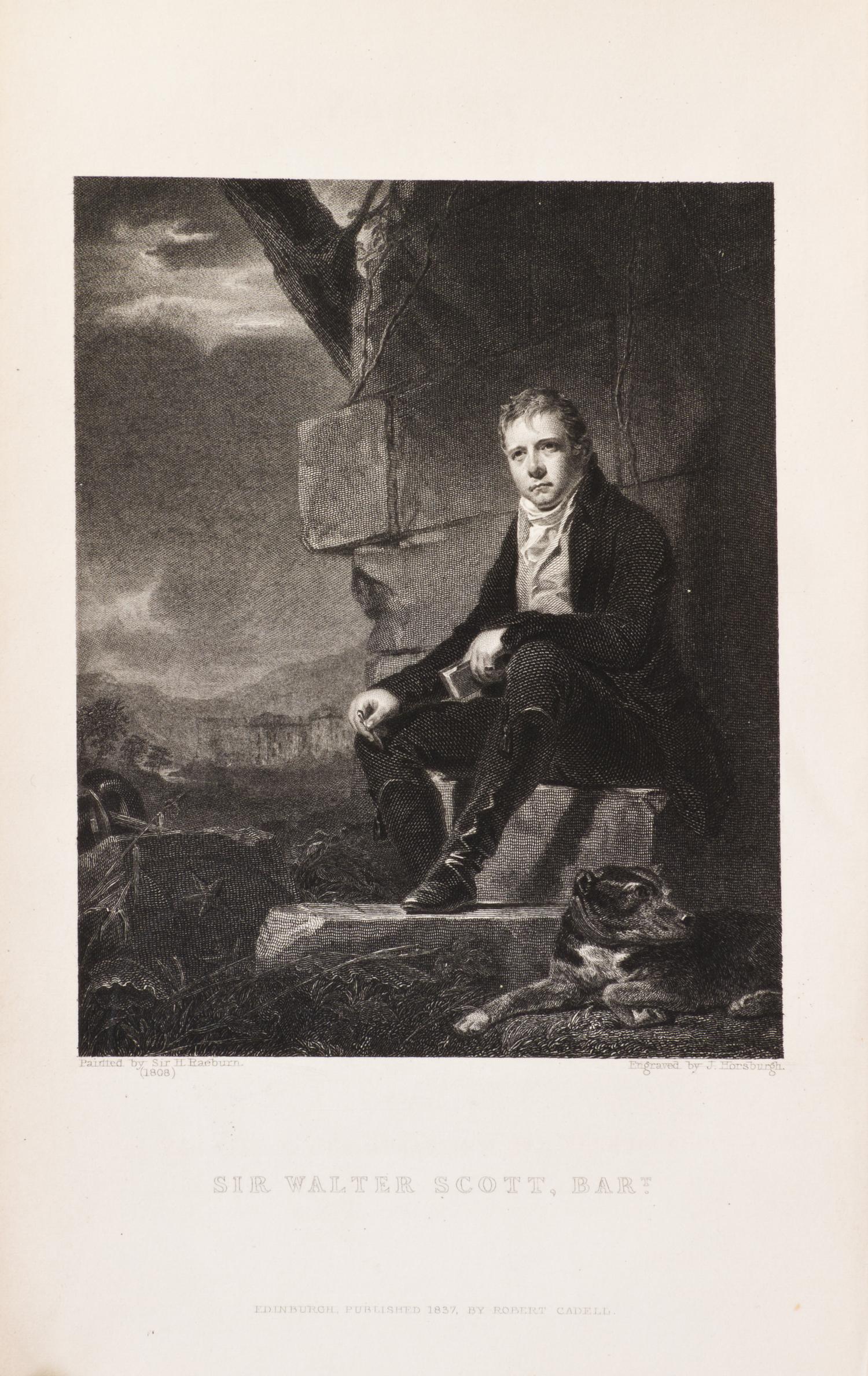 SCOTT, SIR WALTER. Memoirs of the Life of Sir Walter Scott. Edinburgh and London, 1837-38. 7 vols. First edition.