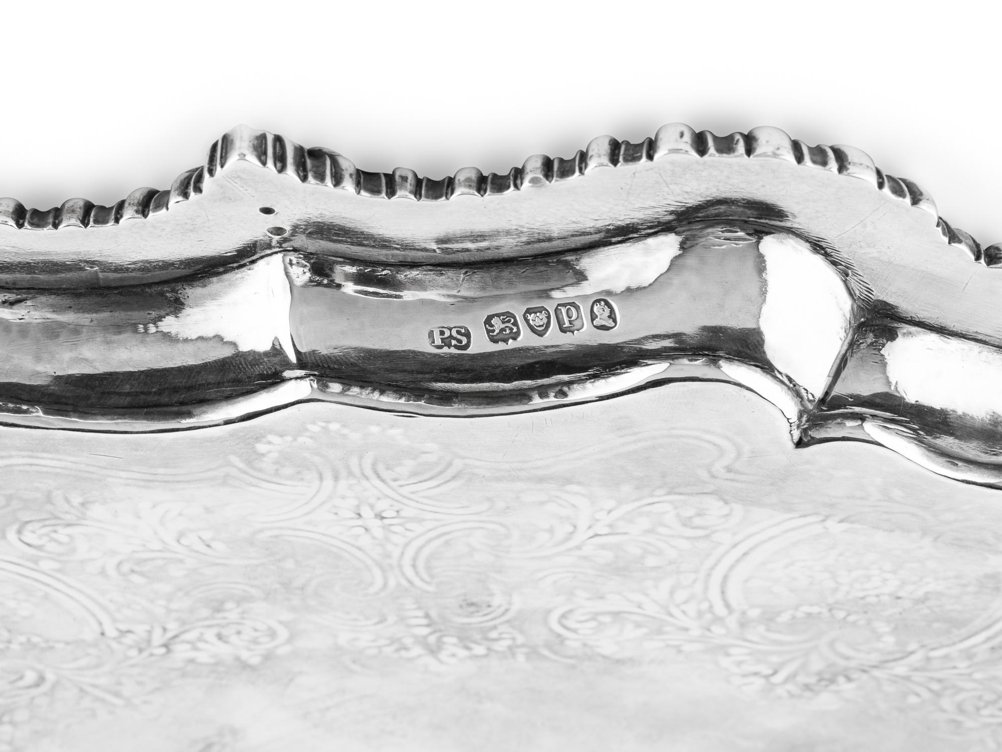 A Paul Storr Silver Tray