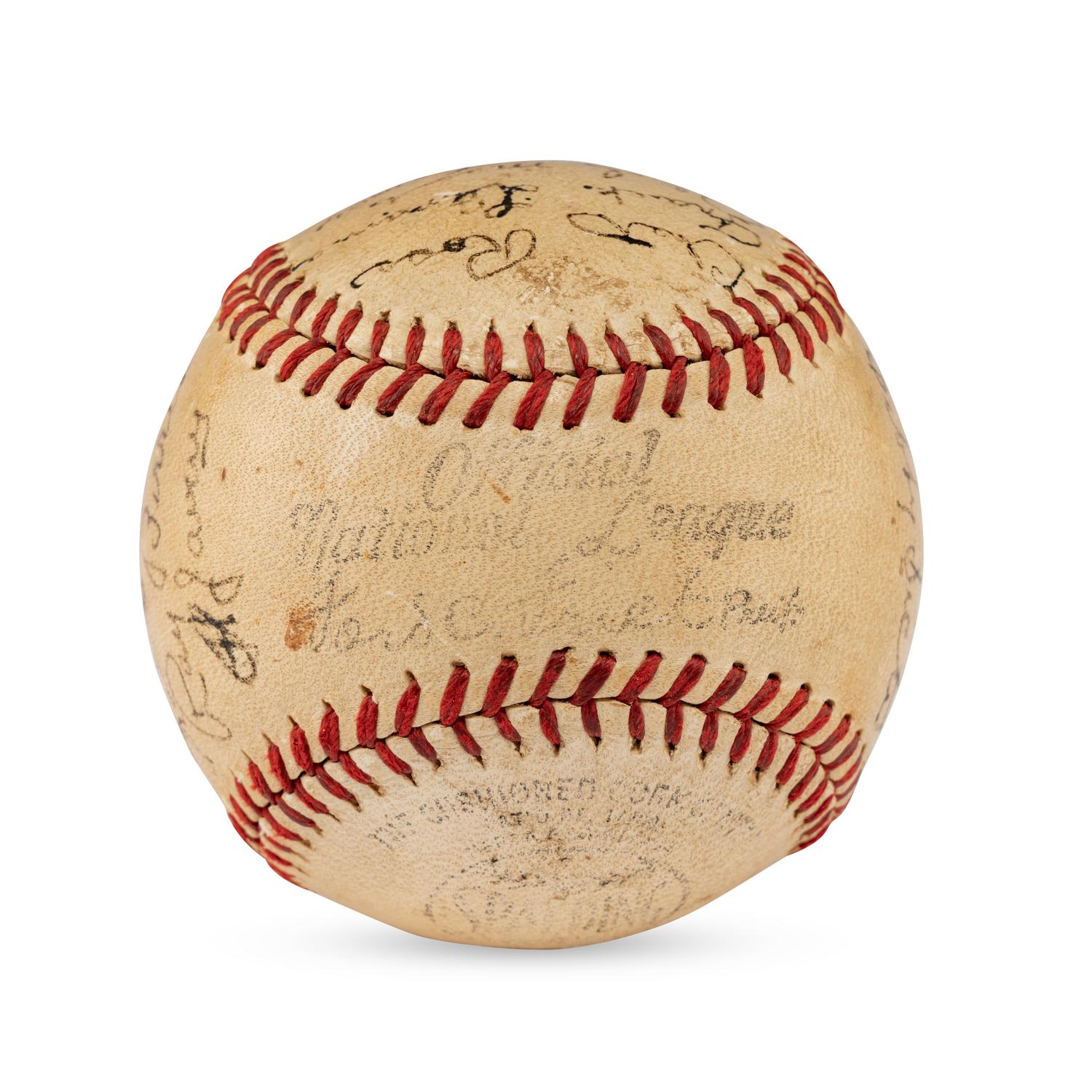 A 1941 Boston Braves Team Signed Autograph Baseball Including Casey Stengel (Beckett Authentication Services)