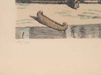 A group of 4 aquatint prints of Chicago by A. Ackermann and Son, Inc., comprising: