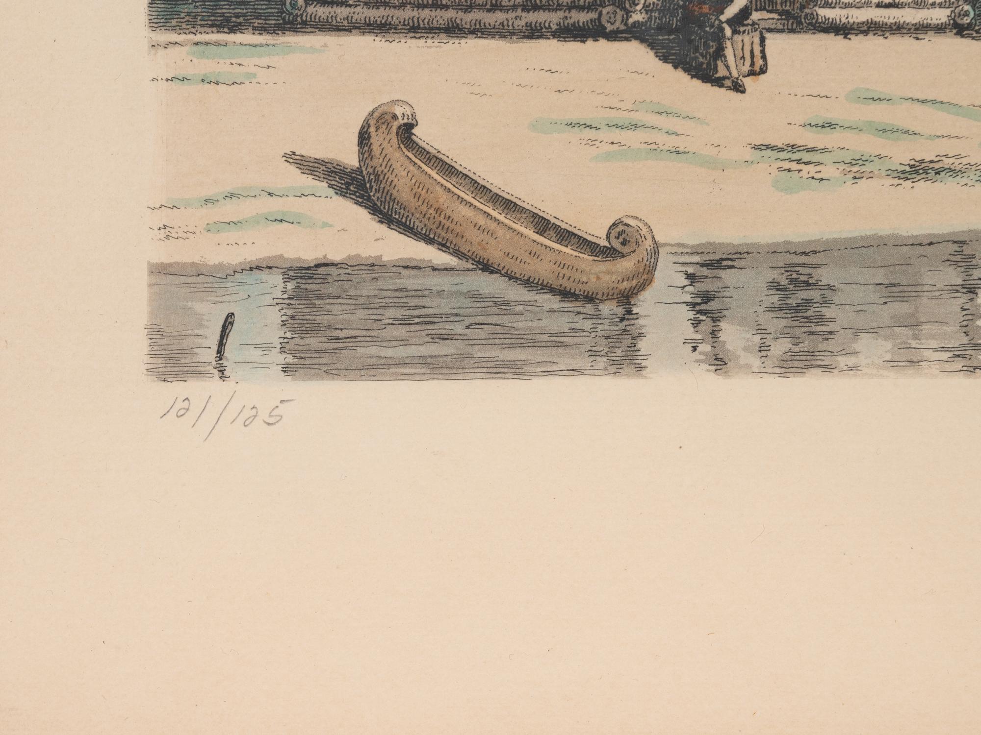A group of 4 aquatint prints of Chicago by A. Ackermann and Son, Inc., comprising: