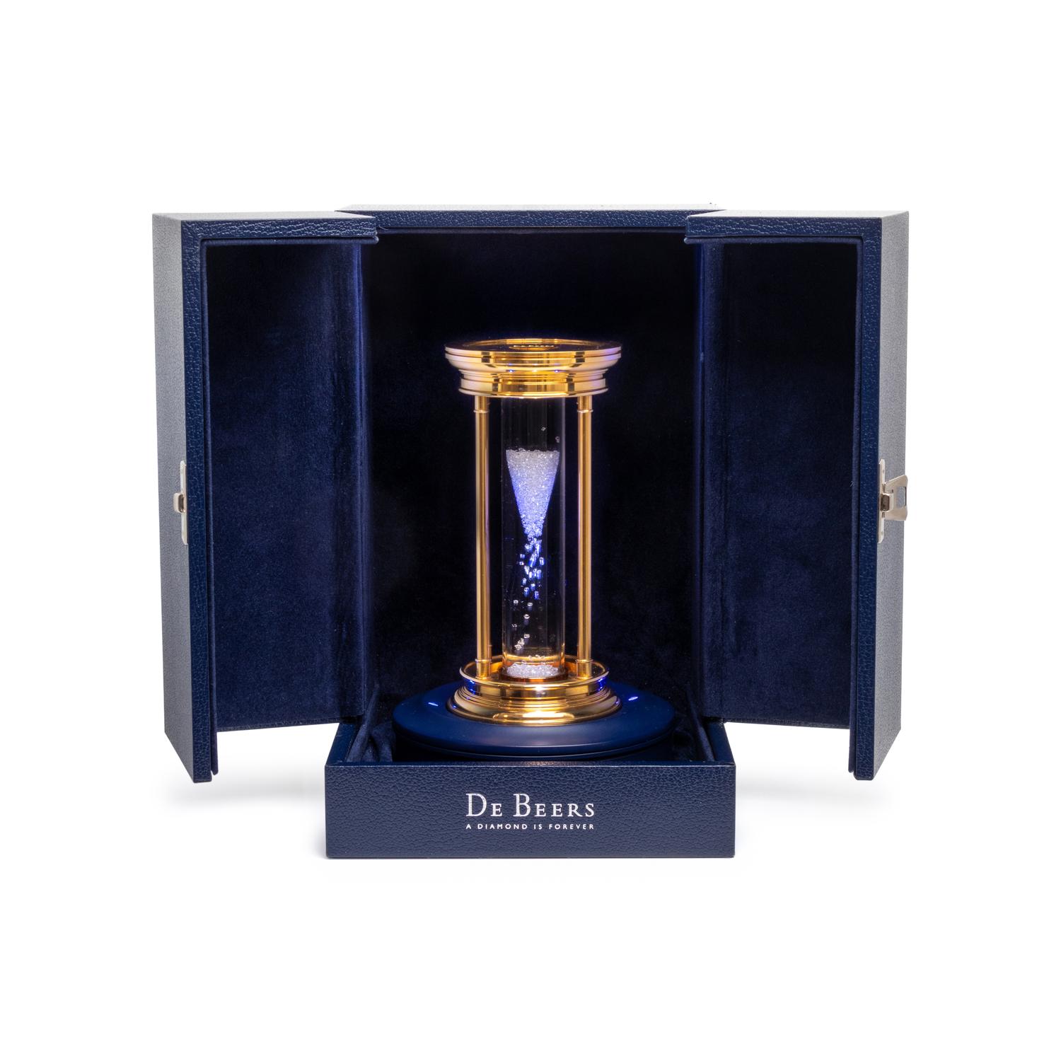 DEBEERS, YELLOW GOLD AND DIAMOND HOURGLASS