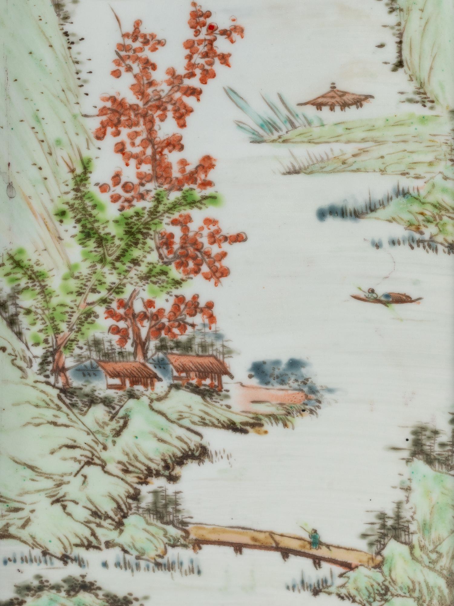 A Set of Four Chinese Porcelain Plaques