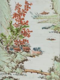 A Set of Four Chinese Porcelain Plaques