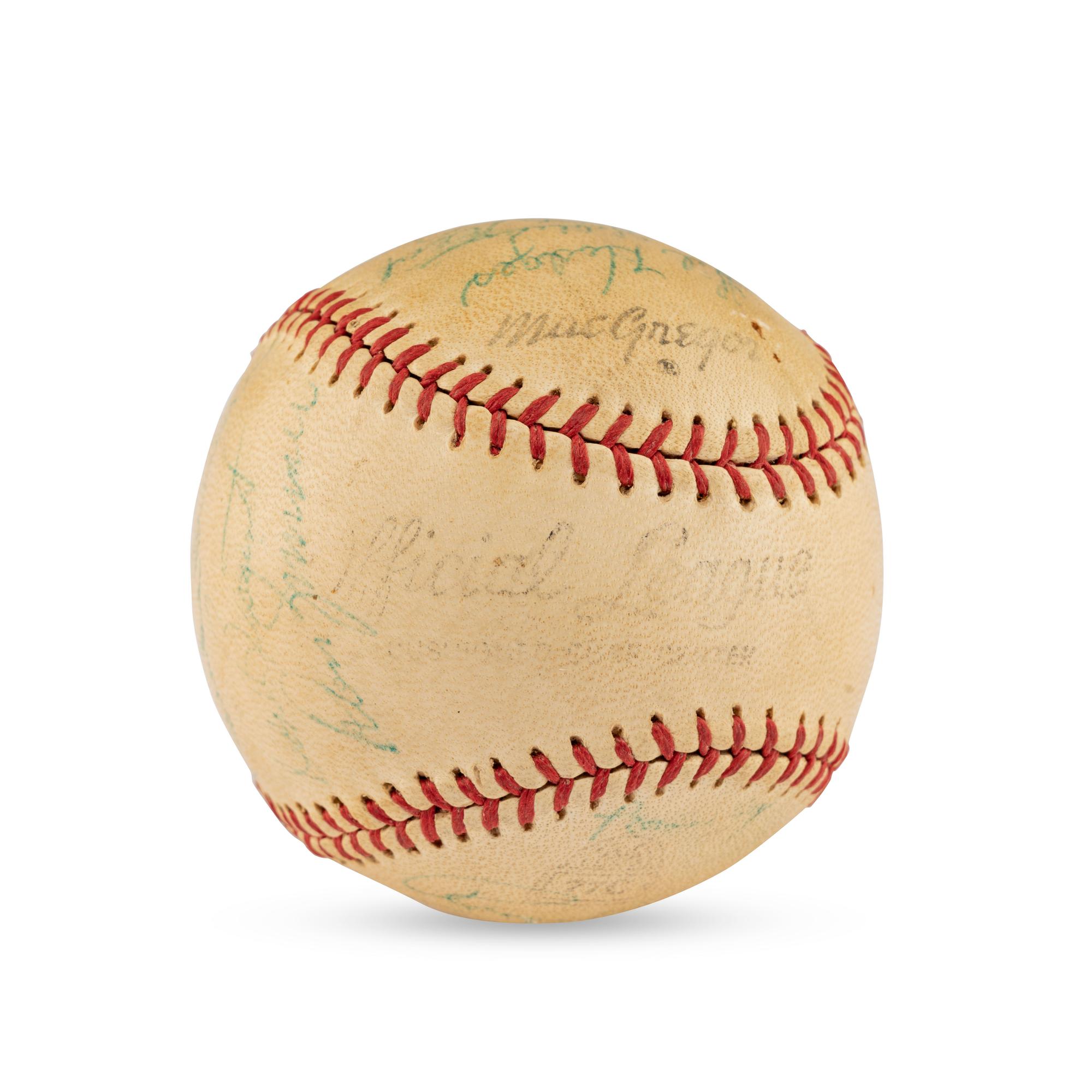 A 1957 Brooklyn Dodgers Team Signed Autograph Baseball (Beckett Authentication Services Letter of Authenticity)