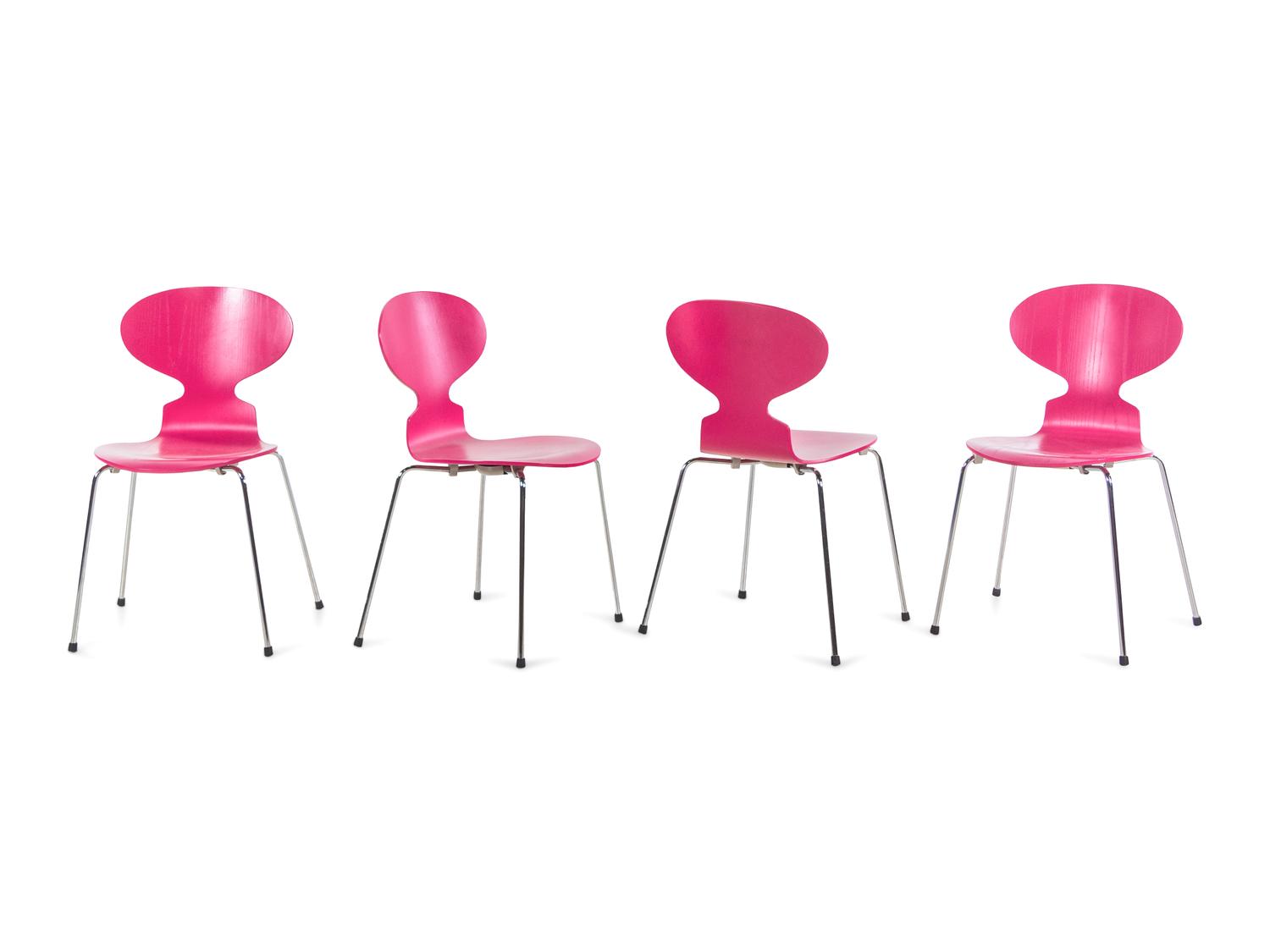 Set of Four Ant Chairs, Fritz Hansen, Denmark