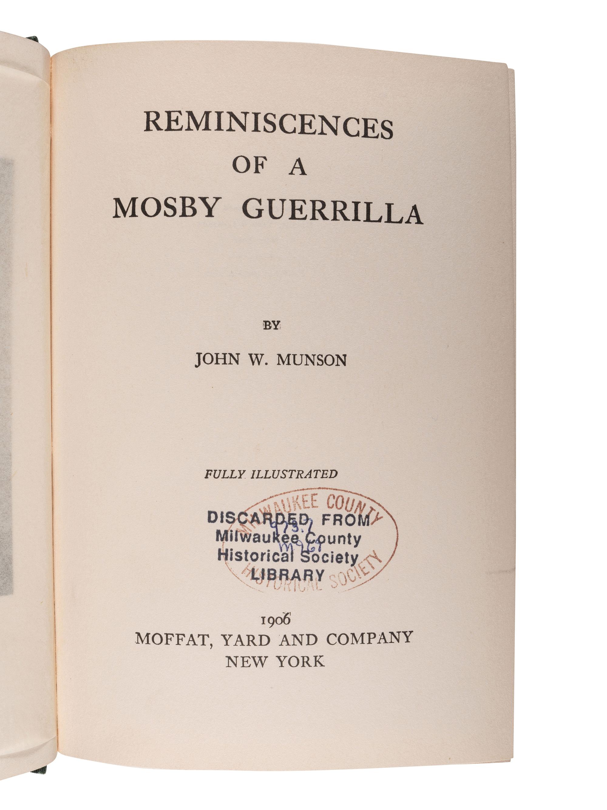 [CIVIL WAR - CONFEDERACY - REGIMENTAL HISTORIES]. A group of Confederate regimental histories, comprising:
