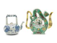 Two Chinese Porcelain Teapots