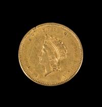 A United States 1855 Indian Princess: Type 2 $1 Gold Coin