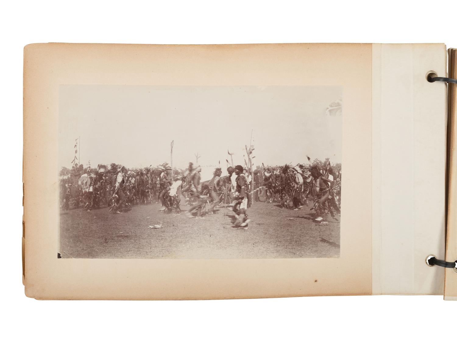 ANDERSON, J.A. (1869-1948), photographer. Unbound album containing 22 photographs of Rosebud Agency, South Dakota, ca 1890s.