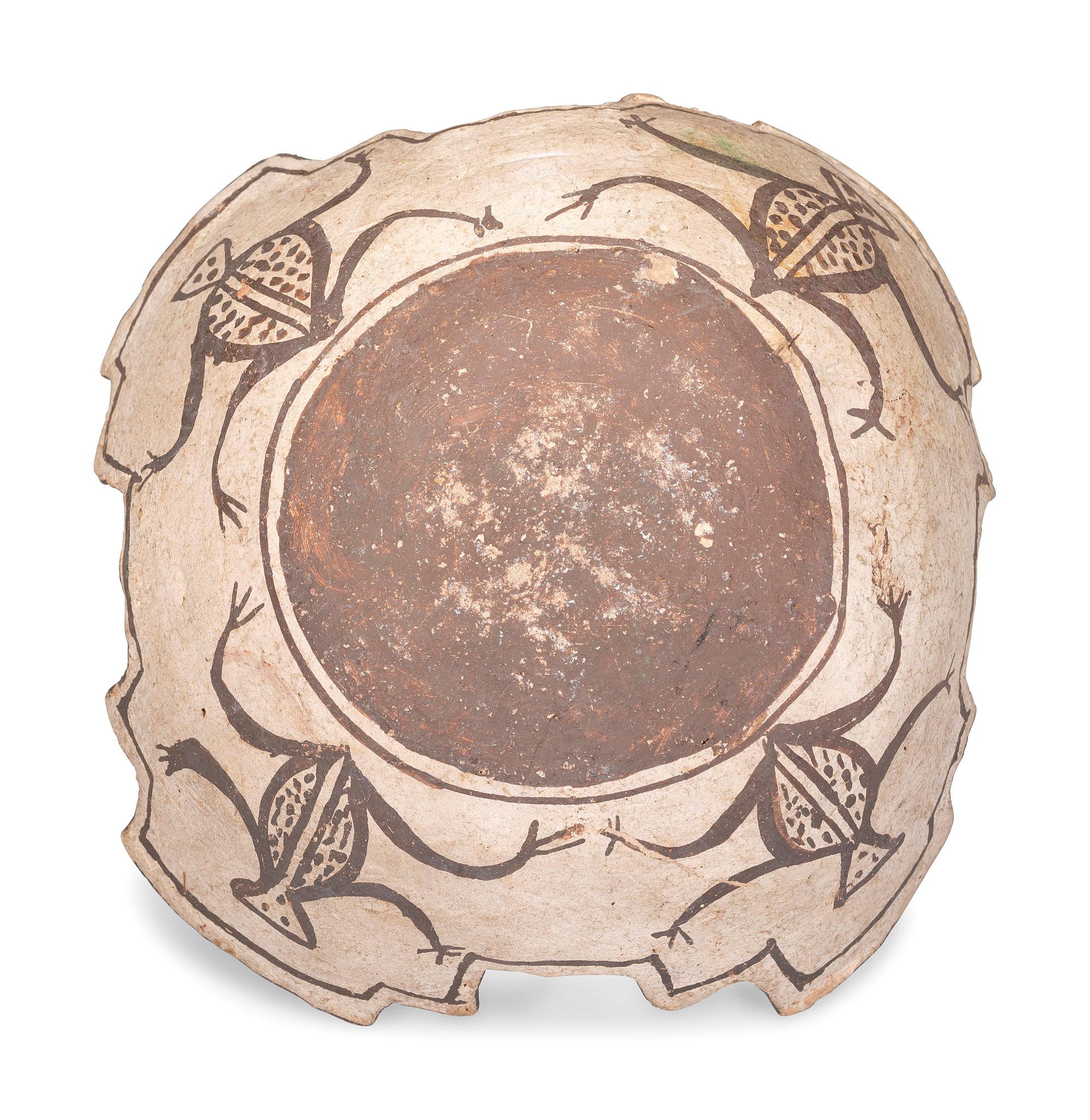 Zuni Pottery Jar, with Frogs and Tadpoles