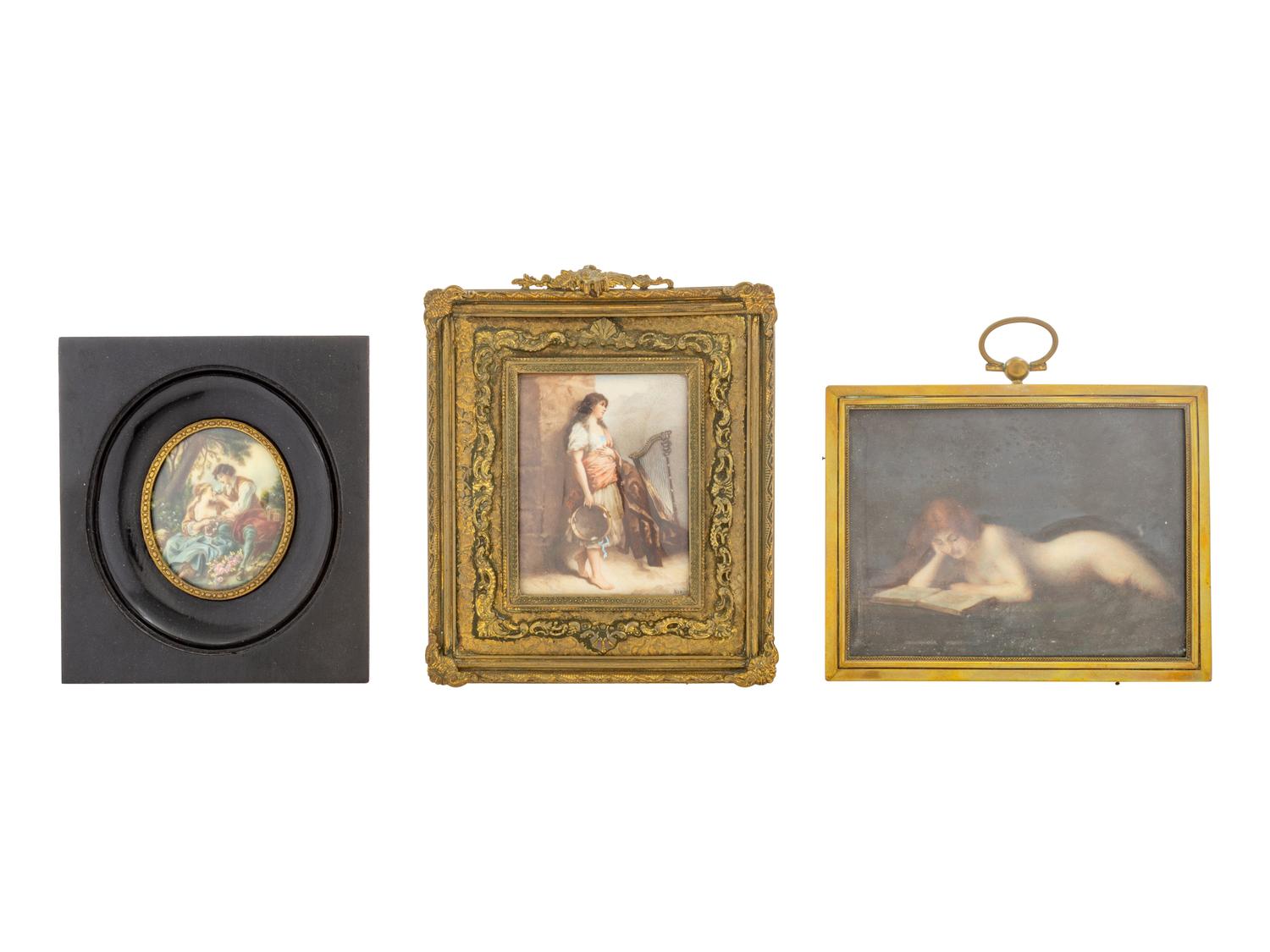 Three Continental Miniature Paintings
