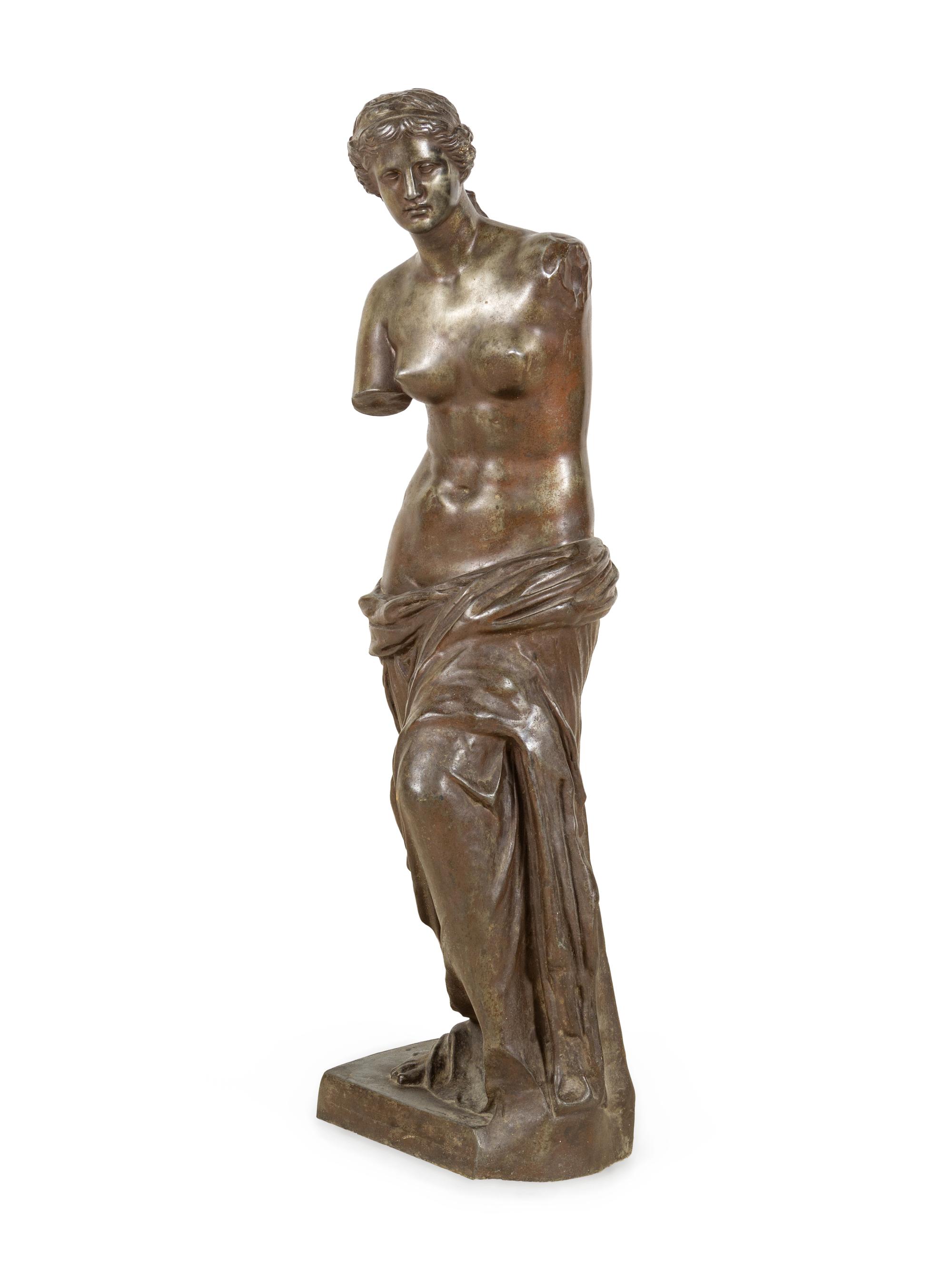A Neoclassical Cast Metal Figure