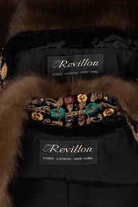 Revillon Haute Couture Velour and Sable Suit and Hat, 1994