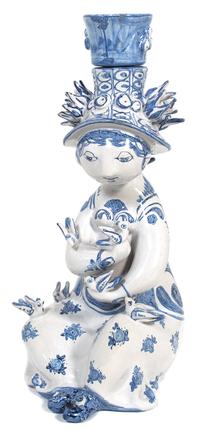 Bjorn Wiinblad (Danish, 1918-2006), DENMARK, 1983, a figural decanter