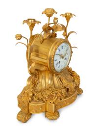 A Napoleon III Gilt Bronze Mantle Clock — 19TH CENTURY
