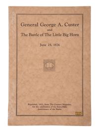 [CUSTER, Elizabeth (1842-1933)]. -- [GODFREY, Edward Settle (1843-1932)]. General George A. Custer and the Battle of the Little Bighorn. New York: The Century Co., 1921.