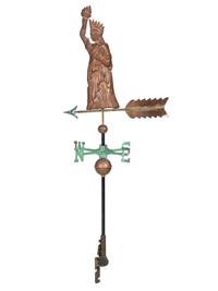 A Molded Copper Statue of Liberty Weathervane