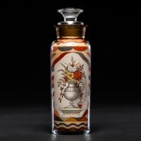 A Rare and Important Andrew Clemens (American, 1857-1894) Portrait Sand Bottle