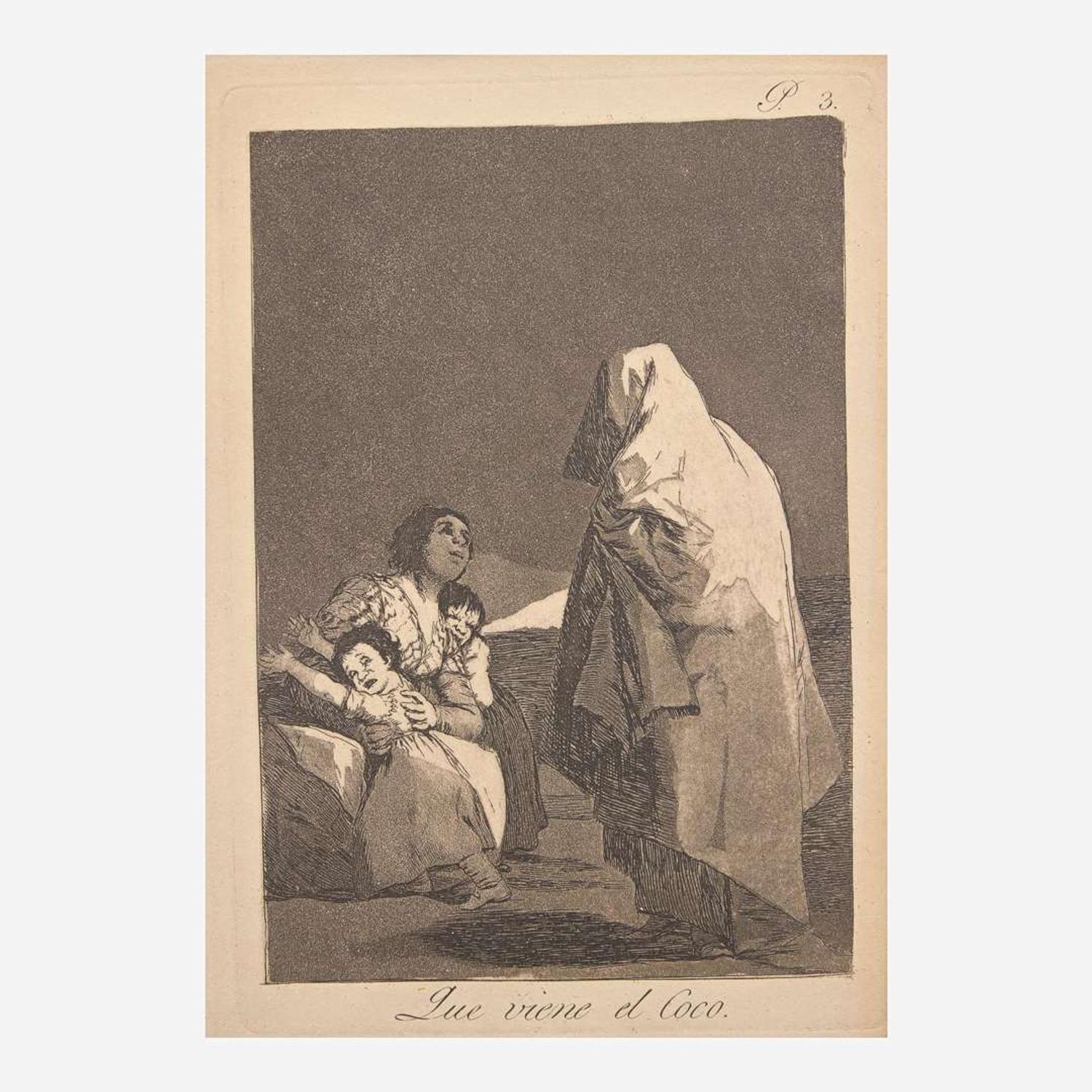 Francisco Goya (Spanish, 1746–1828) Que se la Llevaron (Plate 8 from 'Los Caprichos'); together with 5 other works