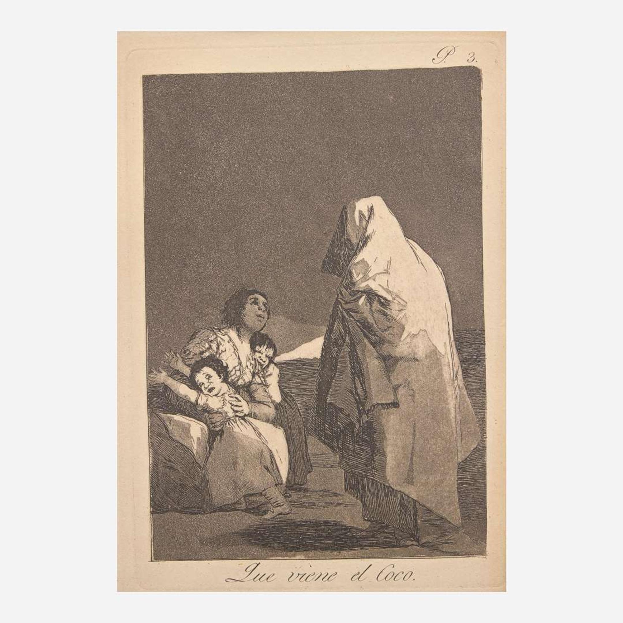 Francisco Goya (Spanish, 1746–1828) Que se la Llevaron (Plate 8 from 'Los Caprichos'); together with 5 other works