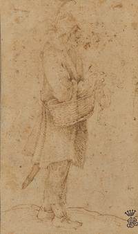 Attributed to Pieter Bruegel the Elder (Flemish, born c. 1525-1569) — Betagter Bauer
