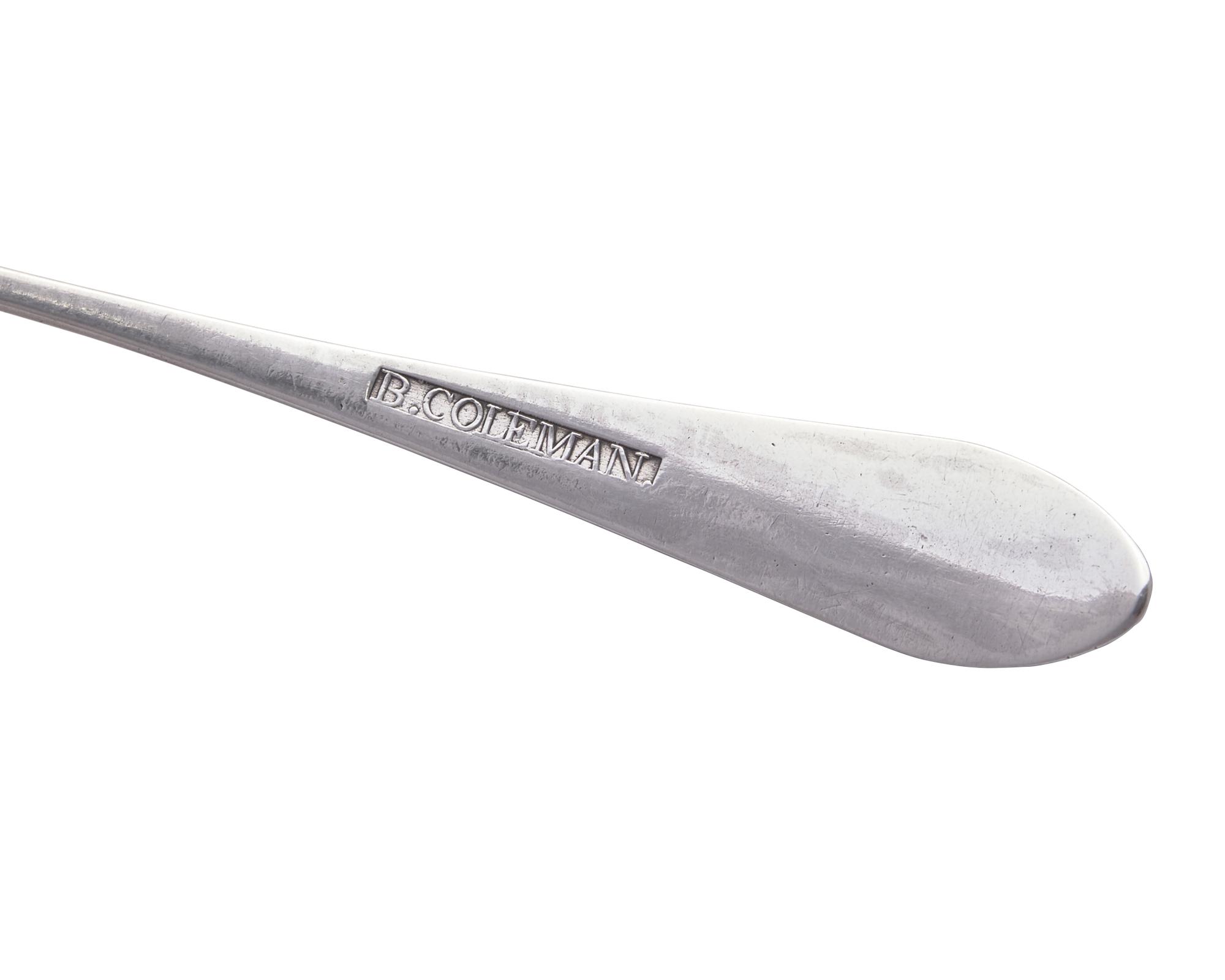 A Small Assembled Group Of Ten Federal Silver Spoons