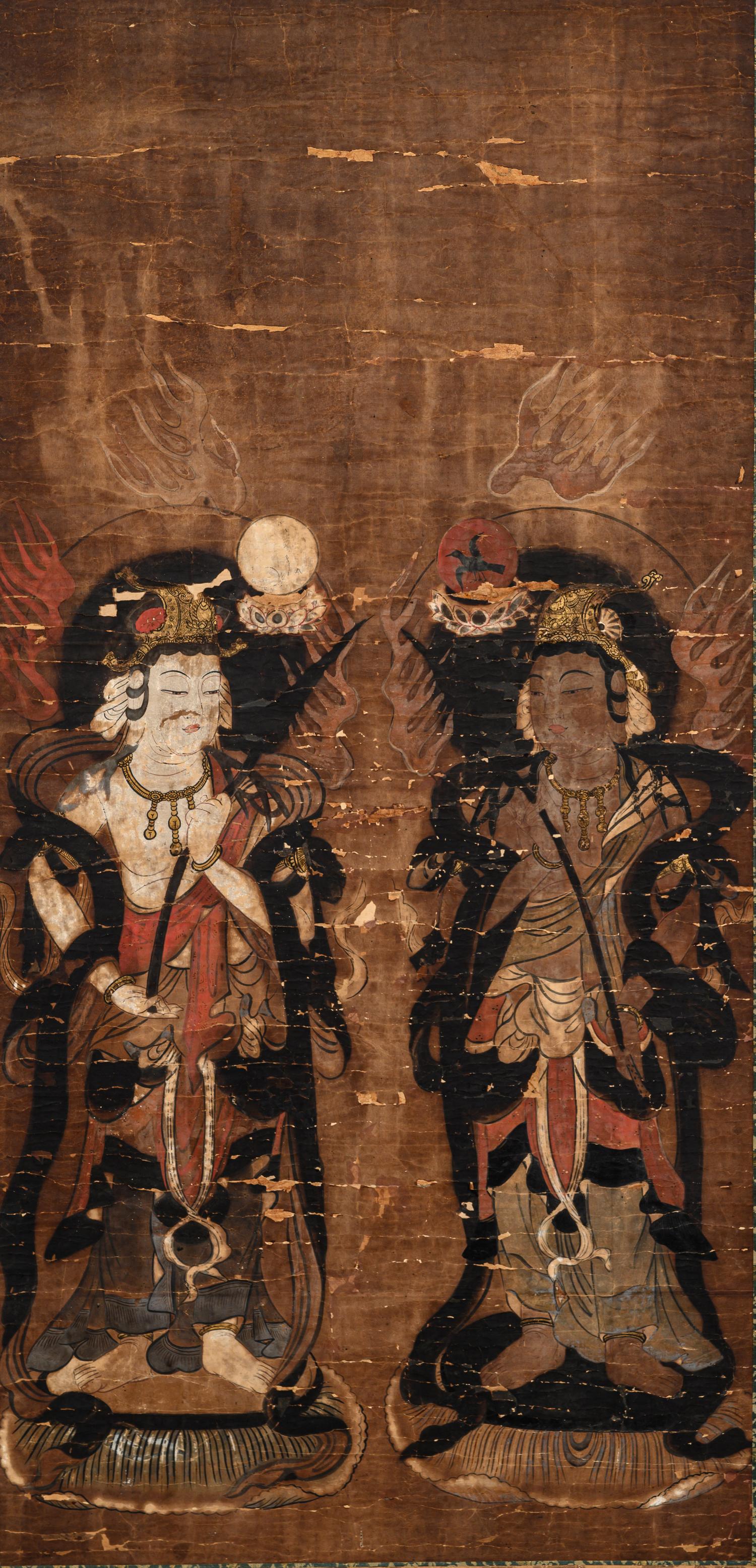 A Set of Six Japanese 'Buddhist' Paintings