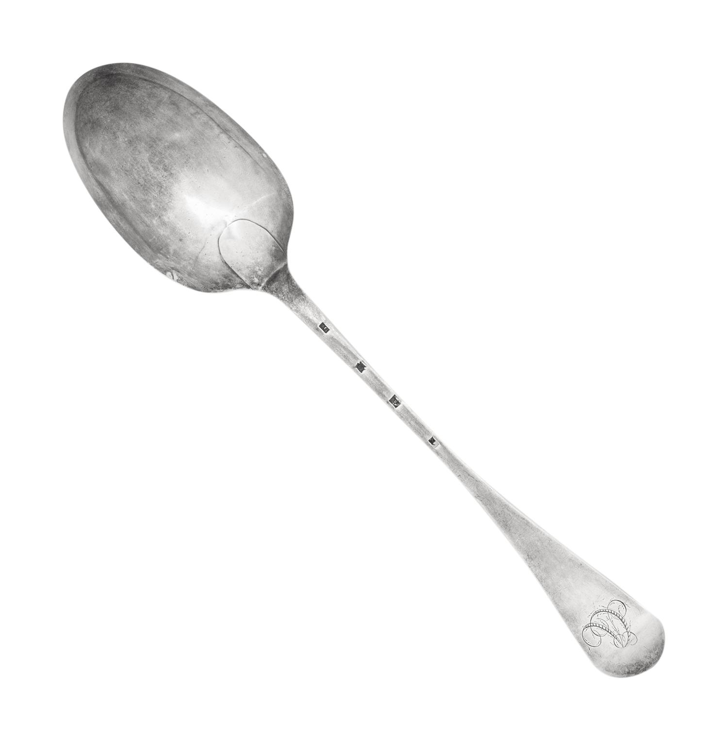 A Scottish Silver Basting Spoon