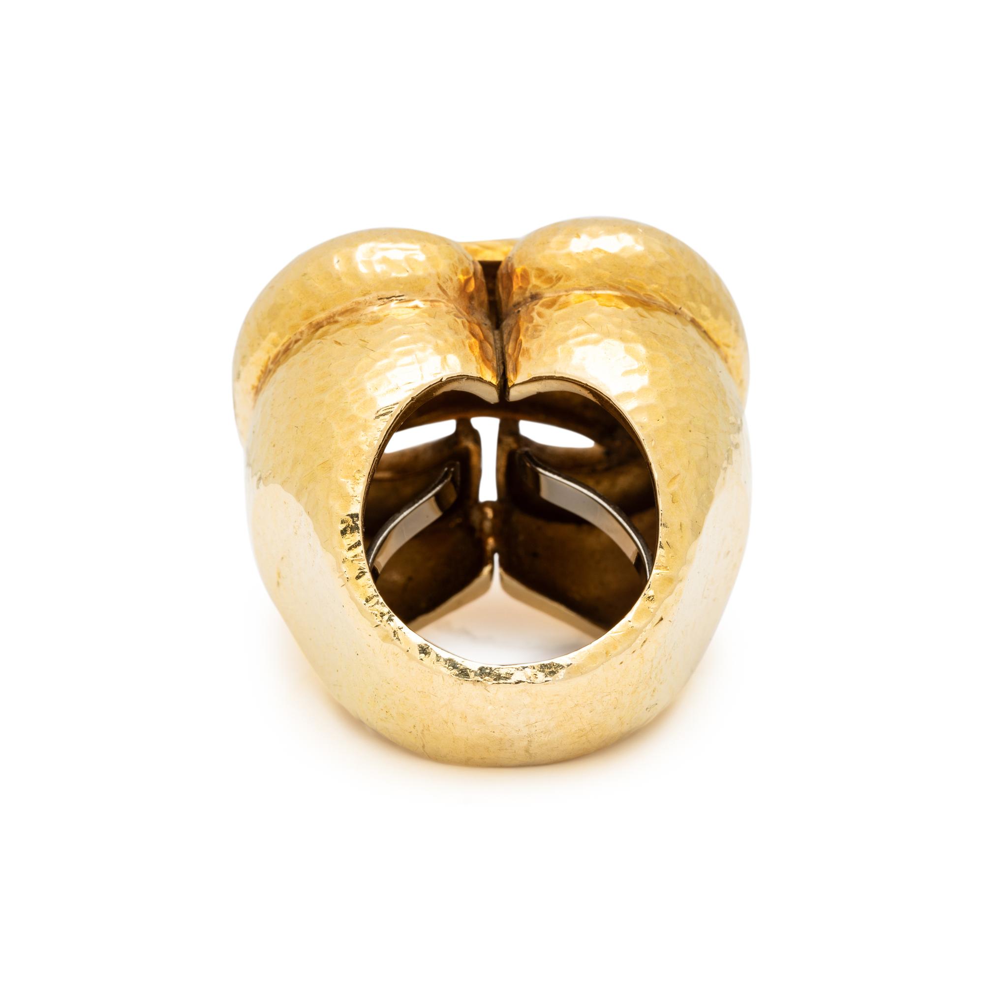 DAVID WEBB, YELLOW GOLD RING