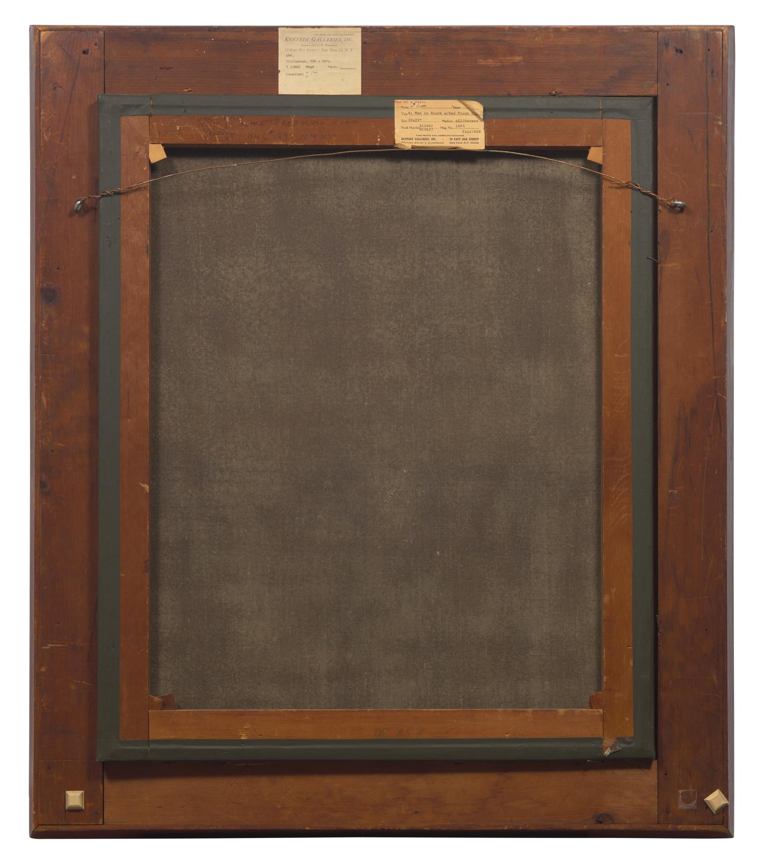 American School, 19th Century, A Pair of Portraits: A Lady and Gentleman