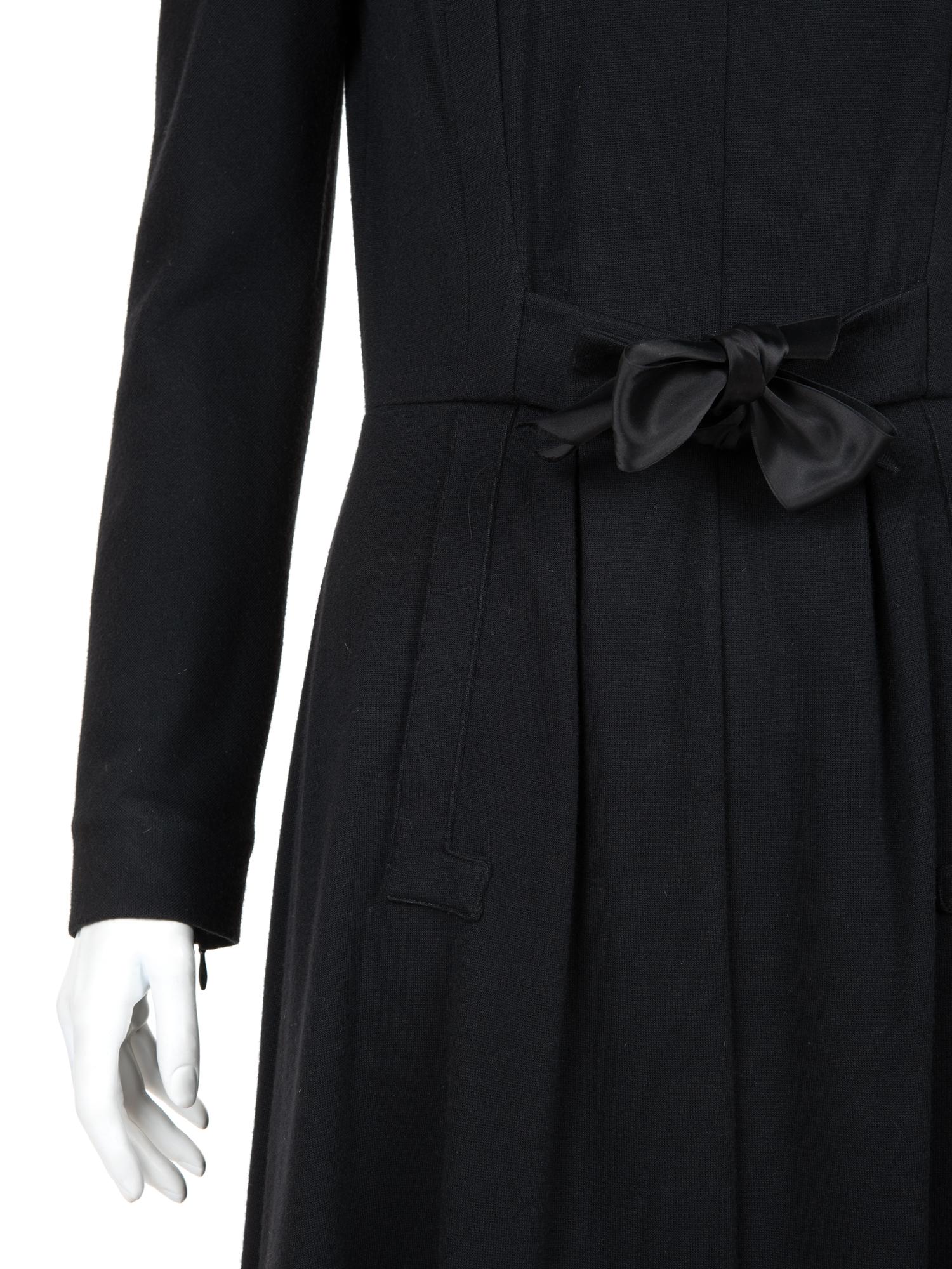 Hermès Wool Knit Dress with Tie Waist, 1980-90s