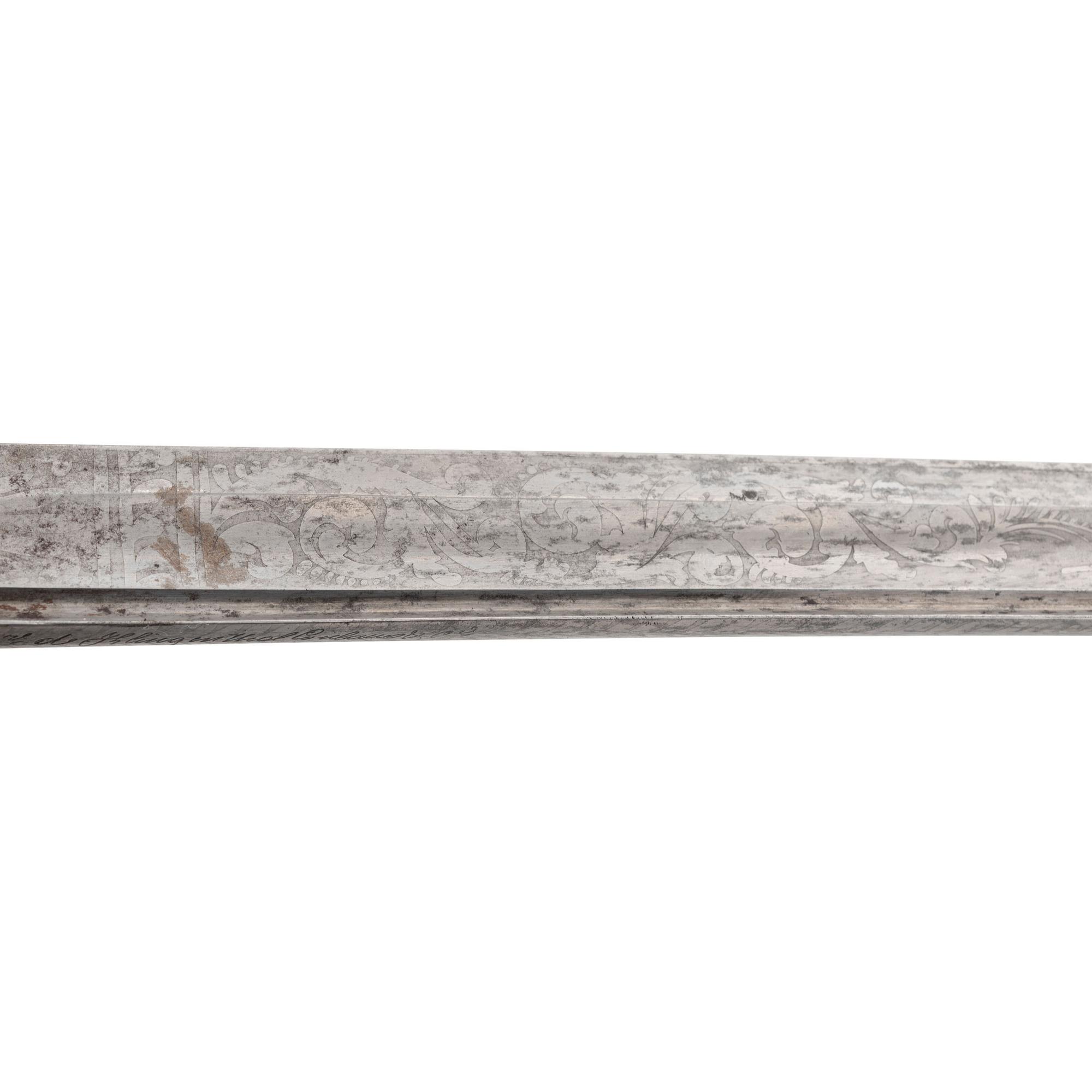 Klingenthal US Model 1850 Staff & Field Officers Sword Presented to Lt. (later Major) W.S. Collier with Framed Pictures