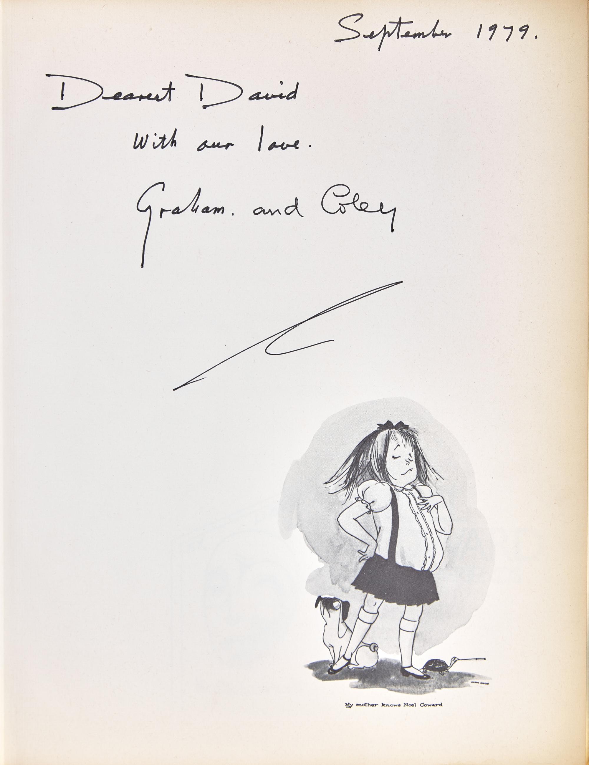 [COWARD, Noel (1899-1973)]. A group of 3 items from the collection of Coward's biographer, Cole Lesley, comprising: