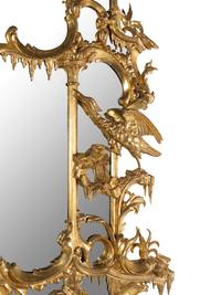 A Massive Pair of English Carved Giltwood Pier Mirrors