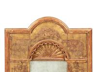 A Continental Giltwood Tabernacle Mirror