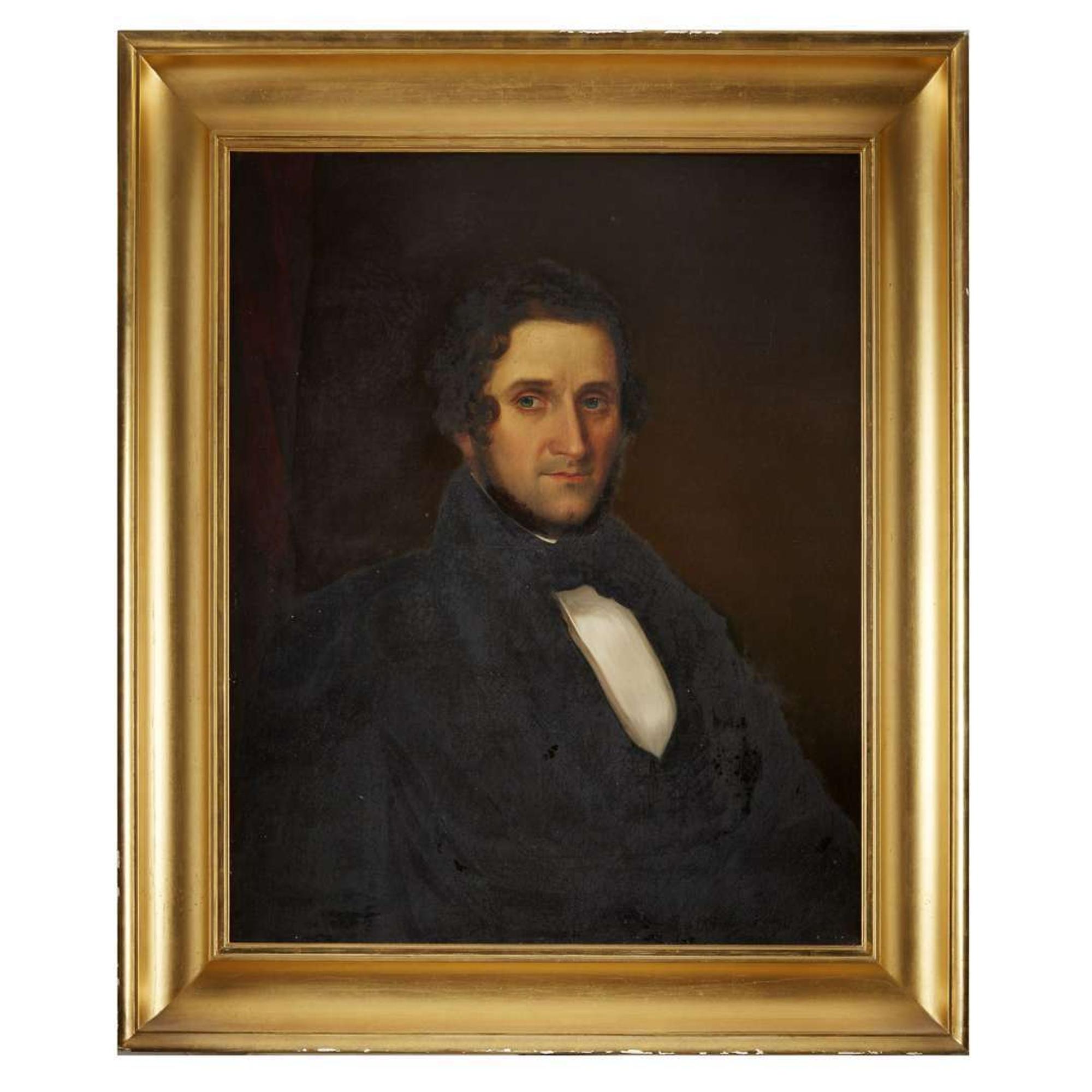 American School 19th century Pair of portraits: a lady and a gentleman, circa 1830