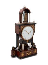 An Austrian Quarter Repeater Alabaster Mounted Clock
