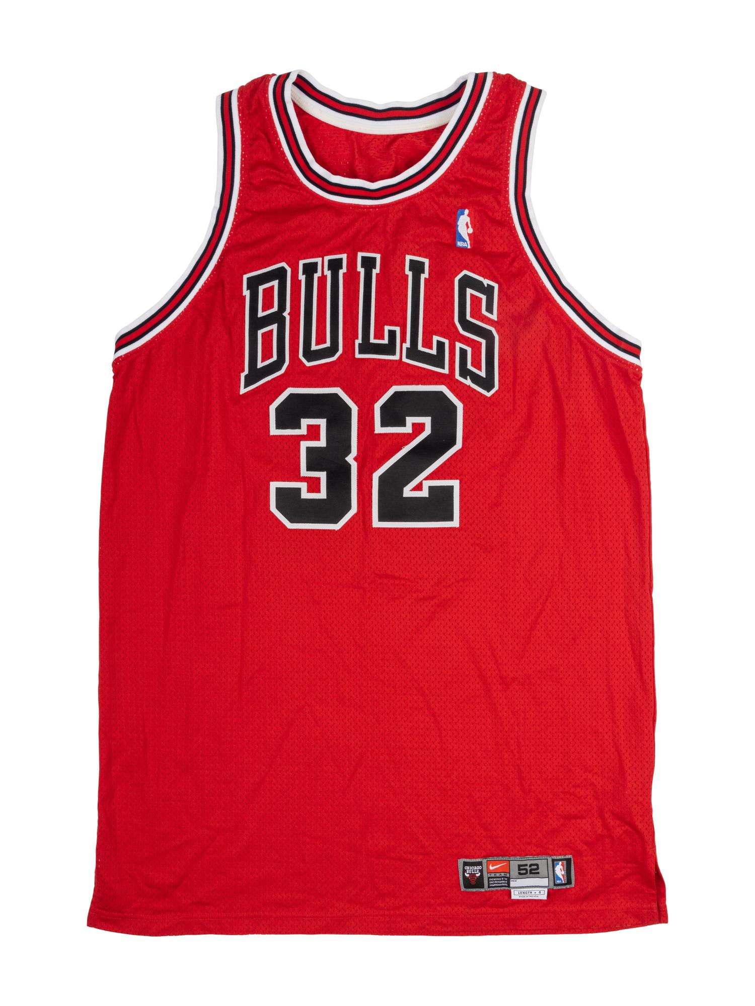 A Group of Chicago Bulls Game Used Jerseys,