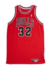 A Group of Chicago Bulls Game Used Jerseys,