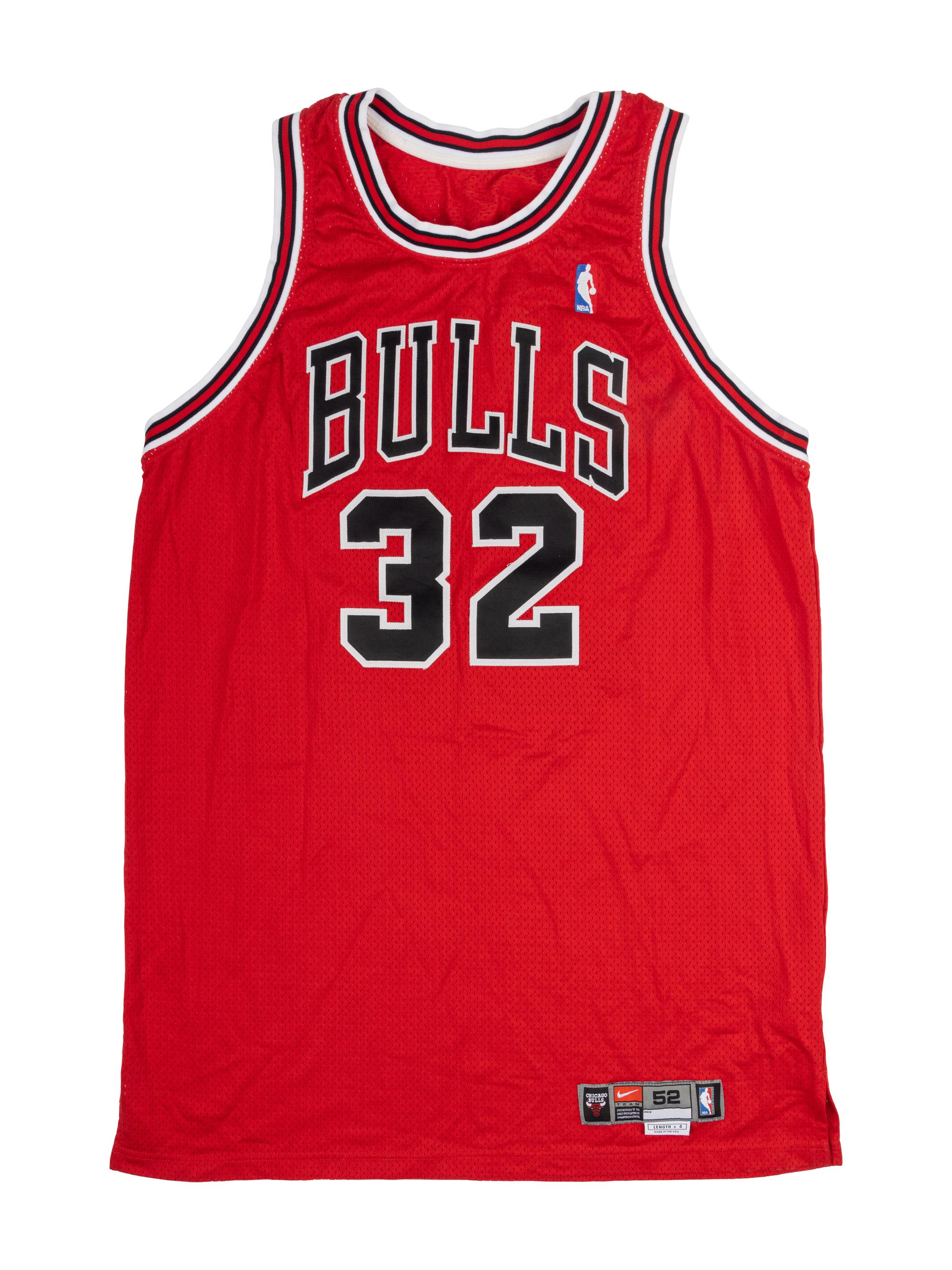 A Group of Chicago Bulls Game Used Jerseys,