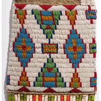 Sioux Beaded Hide Tobacco Bag