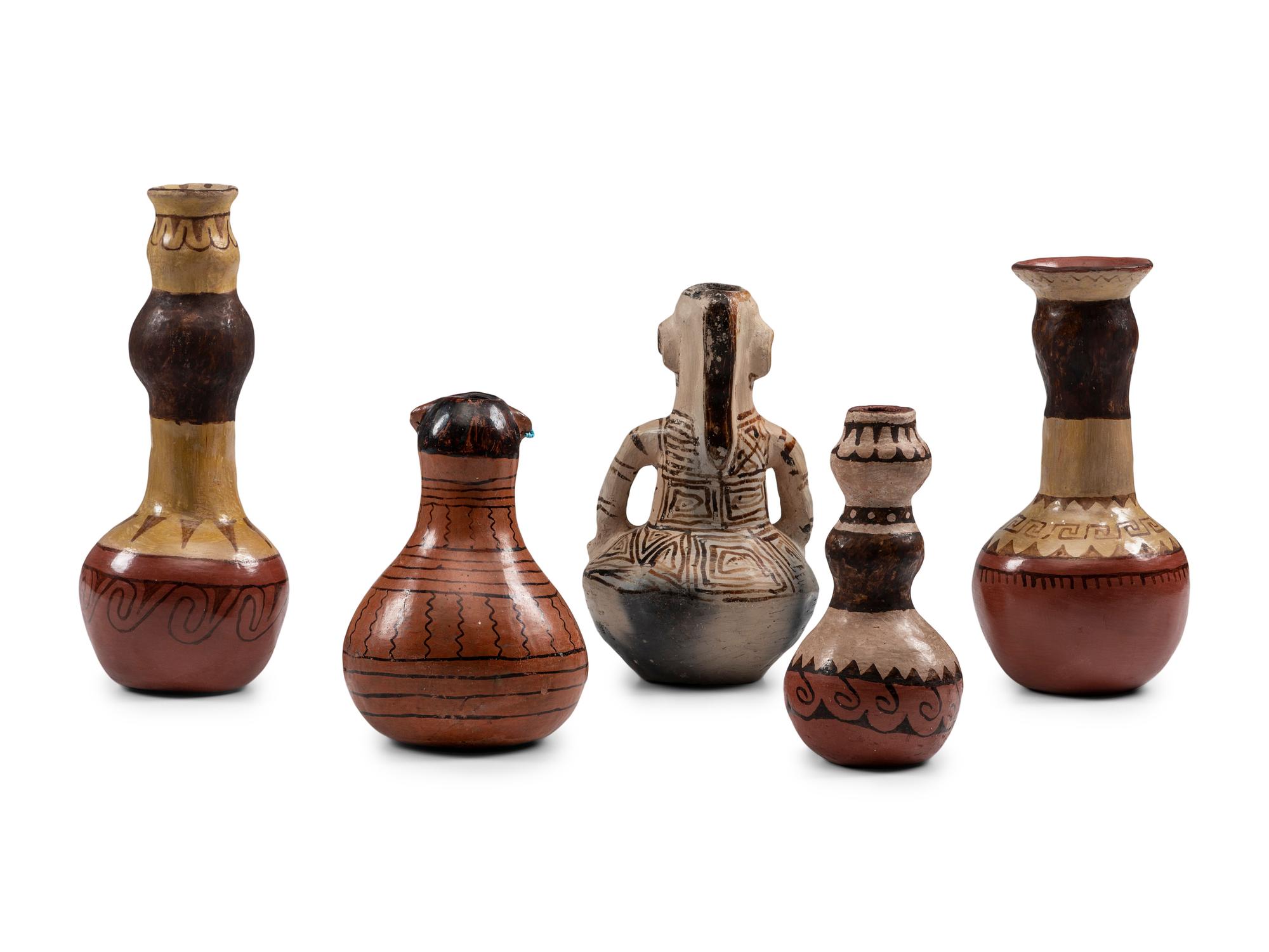 Maricopa and Tohono O'odham Figural Pottery Vases