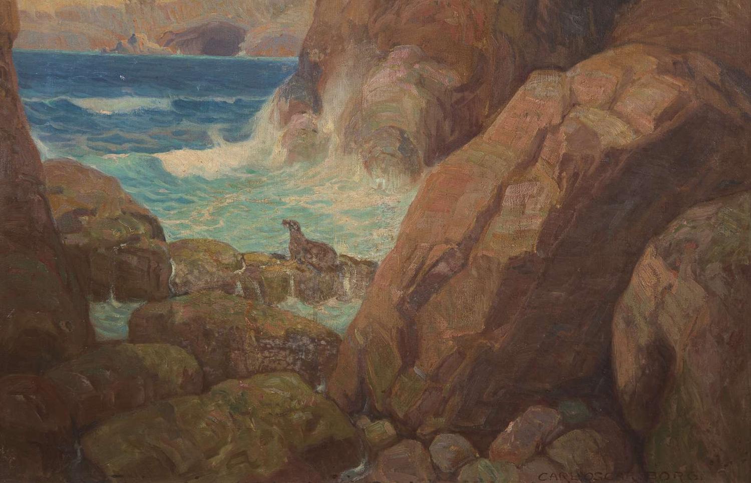Carl Oscar Borg (American, 1897-1947) - Seal Rocks, San Francisco
