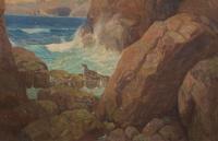 Carl Oscar Borg (American, 1897-1947) - Seal Rocks, San Francisco