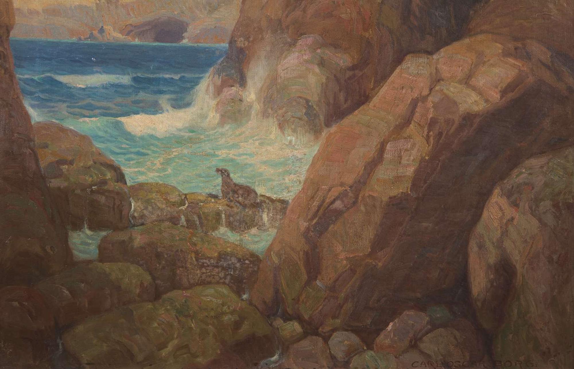 Carl Oscar Borg (American, 1897-1947) - Seal Rocks, San Francisco