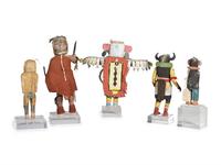 Collection of Hopi Katsina Dolls
