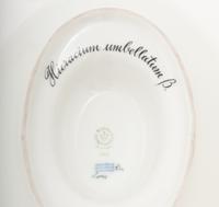 A Royal Copenhagen Flora Danica Porcelain Sauce Boat with Attached Underplate